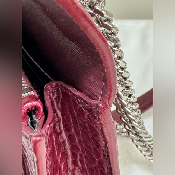 🩷SOLD🩷 YSL CROC LEATHER SUNSET MINI - Picture 16 of 16